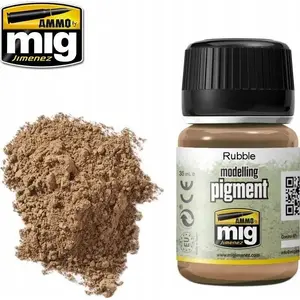 Paint effects pigment Vallejo Ammo Rubbel 35 ml – modelling weathering pigment