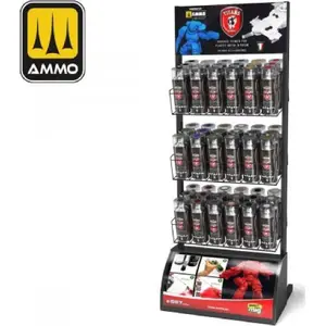Spray Cans Rack Small (54) for VALLEJO Ammo: Titans 400 ml
