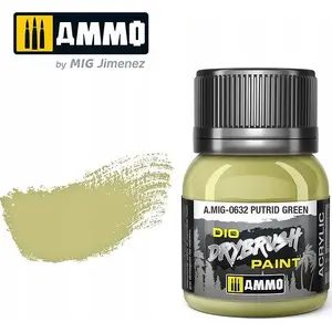 Brush Paint Vallejo AMMO DIO Drybrush Putrid Green – weathering drybrush paint