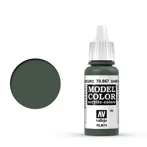 Akrila krāsa pudelītē VALLEJO 70.867 — tumši zils pelēks, 17 ml