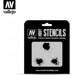 Stencil Sheets VALLEJO Paint Stains – set of stencils for paint effects