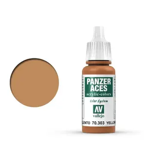 Akrila krāsa VALLEJO 70.303 Sarkana 17 ml — šķidra mākslas/modelēšanas krāsa