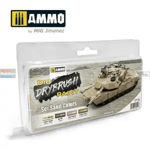 Krāsu komplekts VALLEJO DIO Drybrush — smilšu toņi (komplekts)