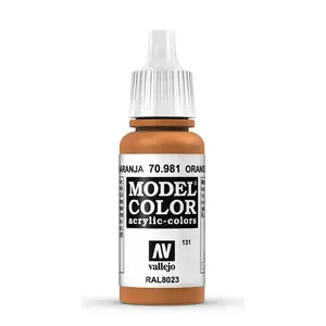 Akrila krāsa Vallejo 70.981 17 ml Brūna (Orange Brown) pudelē