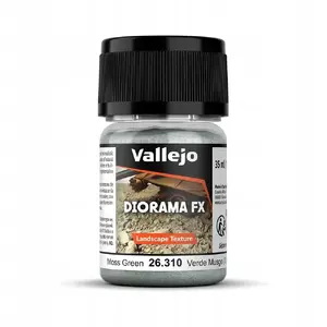 VALLEJO Diorama FX Landscape Textures Moss Green 0.5–1 mm