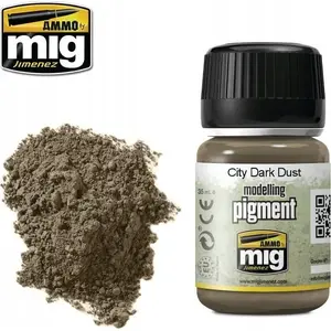 Paint pigment Vallejo Ammo Modelling Pigment City Dark Dust 35 ml