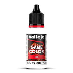 Akrila krāsa VALLEJO 72.082 — balta, šķidra, 18 ml flakons