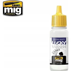 Лак, VALLEJO Lucky Varnish Ultra-Matt 17 мл - ультраматовый финиш для моделей и миниатюр
