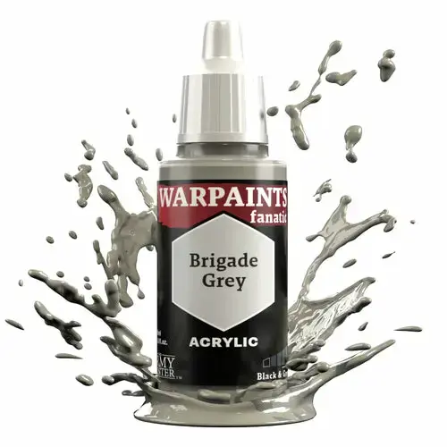 Army Painter Warpaints Fanatic Brigade Grey — akrila krāsa Photo 2