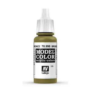 Akrila krāsa VALLEJO 70.998 Bronza, metālisks pārklājums, 17 ml pudelīte