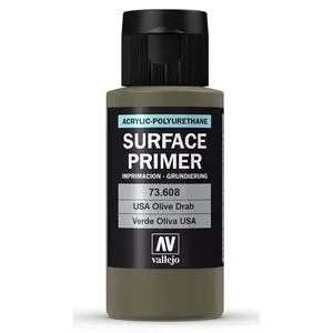 Акриловая краска VALLEJO 70.608 Olive (USA Olive Drab), флакон 60 мл