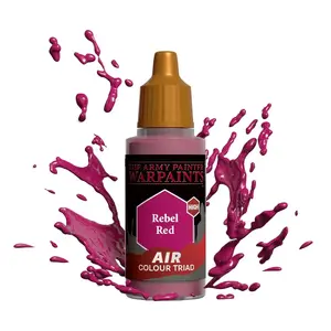 Akrila krāsa Army Painter Warpaints Air Rebel Red 30 g — šķidra modeļu krāsa