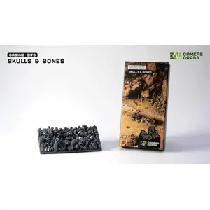 Dekoratīvi elementi Gamers Grass Skulls and Bones — galvaskausi un kauliņu detaļas priekš miniaturu pamatnēm