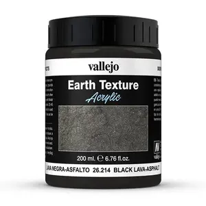 Paint Vallejo Black Lava-Asphalt — acrylic paint, black/grey, 1 pc (26214)