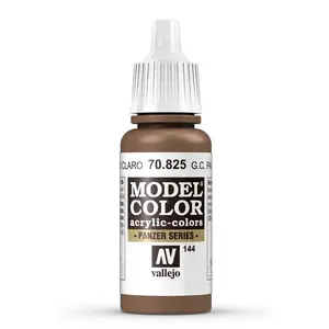 Akrila krāsa VALLEJO German Camouflage Pale Brown 17 ml pudele