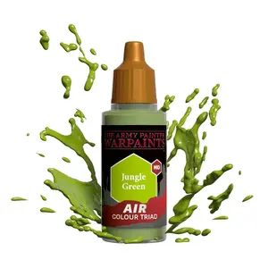 Akrila krāsa Army Painter Jungle Green 18 ml — ūdens bāzes šķidra krāsa miniatūrām