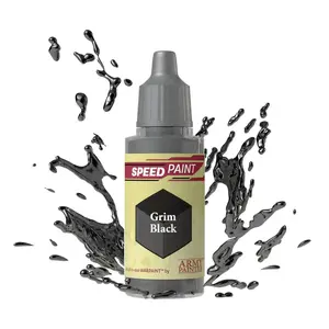 Акриловая краска Army Painter Speedpaint Grim Black — 3 г жидкая
