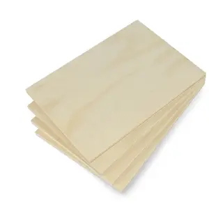 Plywood birch sheets Format A5 8 mm thickness set of 4