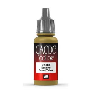 Akrila krāsa VALLEJO 72.063 Desert Yellow, 17 ml flakons ar dozatoru