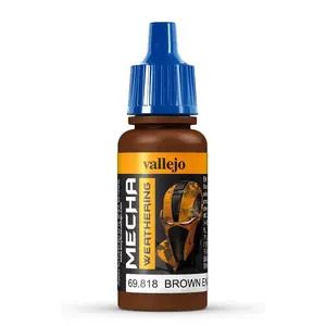Akryla krāsa VALLEJO 69.818 Brown, pudelīte 17 ml