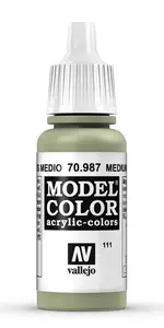 Akrila krāsa VALLEJO 70.987 Medium Grey 17 ml pudele