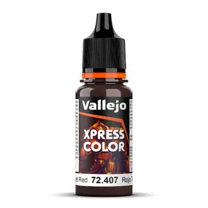 Akrila krāsa VALLEJO 72.407 — sarkana, 18 ml, šķidra