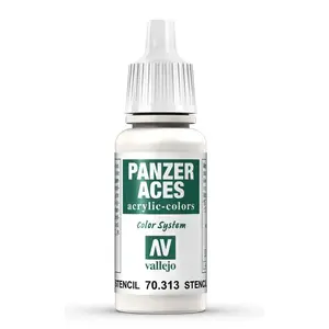 Krāsa trafaretiem VALLEJO 17 ml — balta (Stencil)