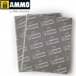 Sanding Sponge Sheet VALLEJO 180 grit (2 pieces)