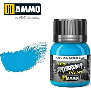 Krāsa: VALLEJO Ammo DIO Drybrush Sapphire Blue - akrila krāsa drybrush tehnikai modeļiem