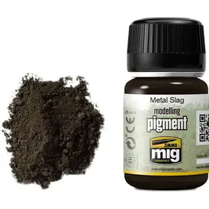 Paint/Pigment Vallejo Ammo Modelling Pigment Metal Slag 35 ml