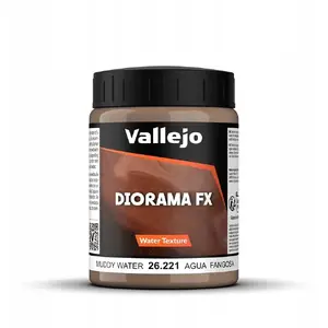 Acrylic Water Texture Medium VALLEJO Diorama FX Muddy Water 200 ml