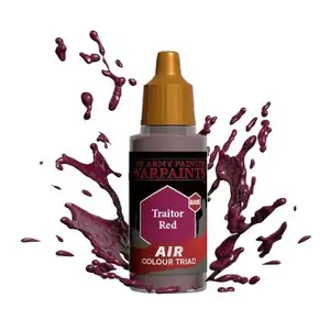 Akrila krāsa Army Painter Air Traitor Red 18 ml — šķidra sarkana akrila krāsa