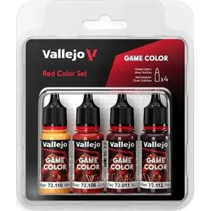 Krāsu komplekts VALLEJO Game Color 72.377 — Red Color Set, 4 × 18 ml