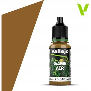 Akrila aerosola krāsa VALLEJO Game Air Leather Brown 18 ml