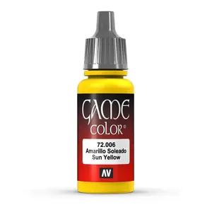 Akrila krāsa VALLEJO 72.006 Dzeltena 17 ml, bez šķīdinātāja