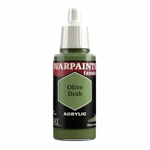 Akrila krāsa Army Painter — Warpaints Fanatic Olive Drab (1 gab., šķidrā zaļā)