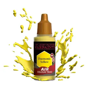 Akrila gaisa krāsa Army Painter Warpaints Air Daemonic Yellow 31 g — priekš miniatūrām