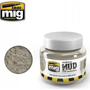 Acrylic Mud for Dioramas VALLEJO Dry Earth Ground 250 ml