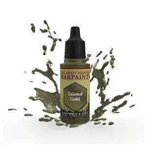 Akrila krāsa Army Painter Tainted Gold, 18 ml, šķidra metāliska krāsa miniatūrām
