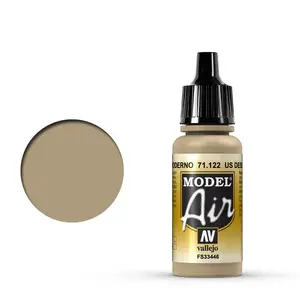 Akrila krāsa VALLEJO 71.122 Brūna 17 ml – šķidra modelēšanas krāsa, 1 gab.