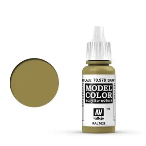 Akrila krāsa VALLEJO 70.978 — 17 ml, zaļa, šķidra mākslas/amatniecības krāsa