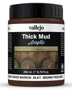Краска VALLEJO Vallejo Brown Mud (коричневый) — 1 шт., модельная краска