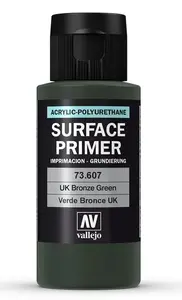 Acrylic Paint VALLEJO 70.607 (17 ml) Bronze Green, UK Bronze Green, Bottle Dispenser