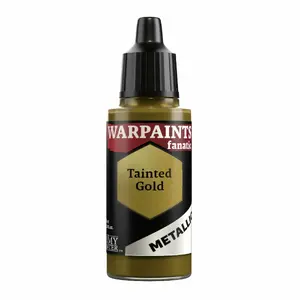 Ūdens bāzes miniaturu krāsa Army Painter Warpaints Fanatic Metallic Tainted Gold — 1 gab., olīvu metāliska