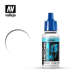 Akriļkrāsa VALLEJO 69.001 Balta 17 ml — šķidra bezšķīdinātāju mākslas krāsa