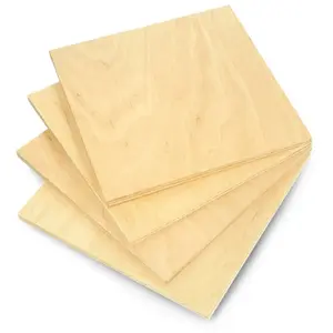 Plywood birch sheet 8 mm, 160×160 mm, pack of 4 by AutoTune