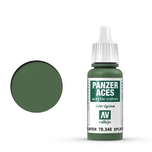 Acrylic paint bottle VALLEJO 70.348 Green Splinter Strips 17 ml