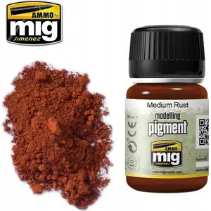 Pigmenta pasta VALLEJO Modelling Pigment Medium Rust 35 ml