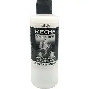 VARNISH VALLEJO Mecha Satin Varnish 200 ml — VALLEJO acrylic protective finish