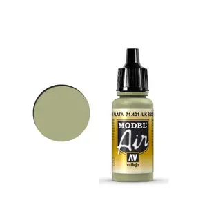 Akrila krāsa VALLEJO 71.401 Pelēka/Sudraba 17 ml — šķidra bez šķīdinātāja